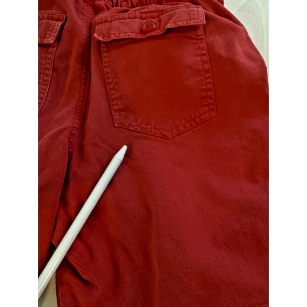2 Polo Ralph Lauren Boys Chino Shorts Size 10 Yellow Red Solid Zip Flat Front
